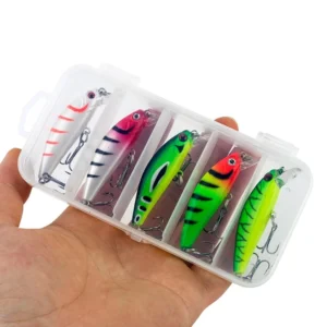 59ee864ddd9bdf12ea2cb6ef50395252 5PCS Minnow Fishing Lure Set