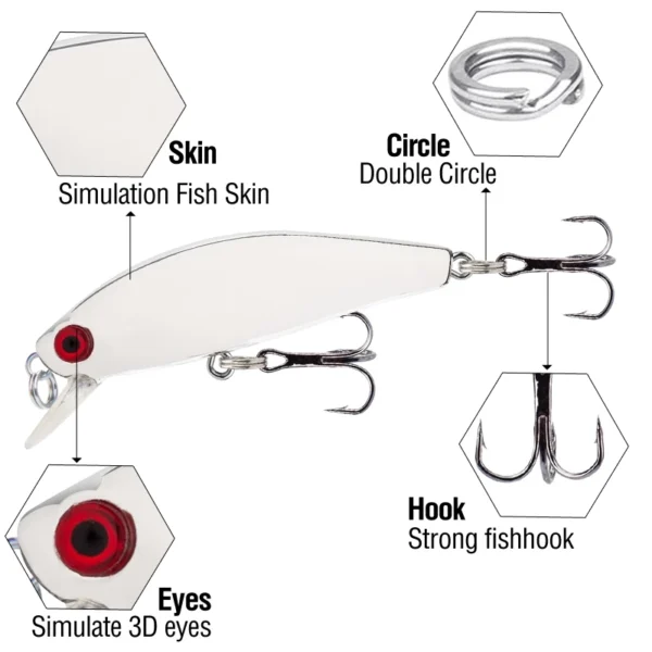 Floating Minnow Fishing Lure 5.5cm