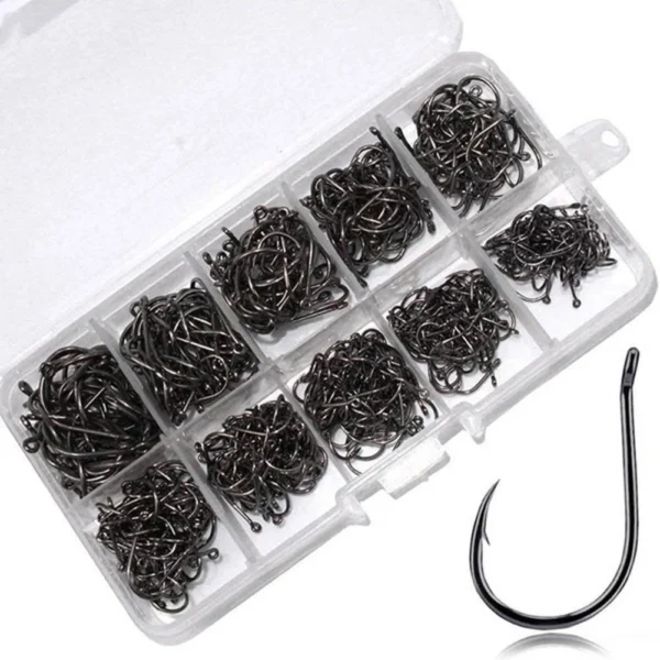 500PCS High Carbon Fishing Hooks Set