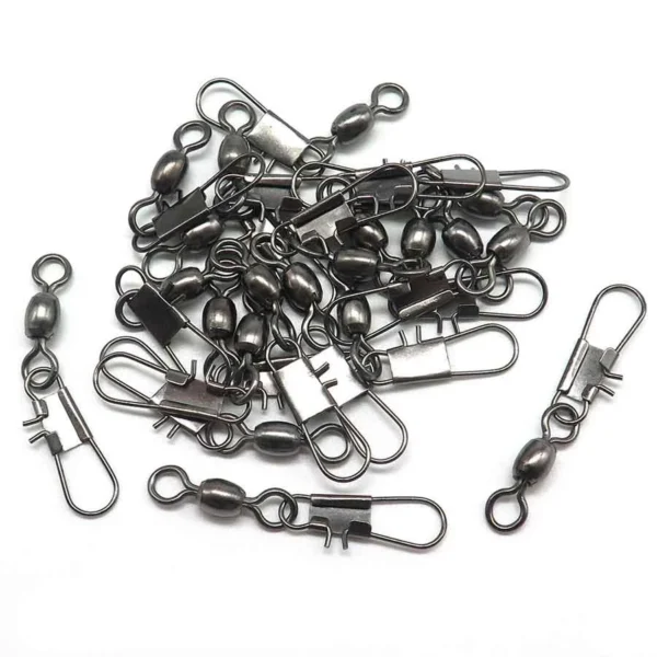 203ba68b993b650ef1d60e99f98210cb 30PCS Fishing Swivel Snap Connector Set