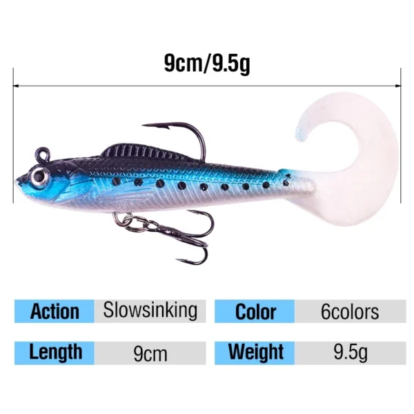 Curly Tail Soft Swimbait Lure
