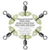 10PCS Luminous Rolling Swivel Connector Set